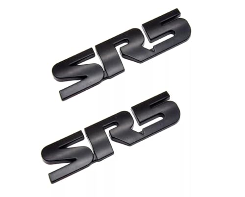 Image of 2pcs SR5 4X4 Car Trunk Side Rear Tailgate Decal Sticker Badge Emblem (Matte Black)