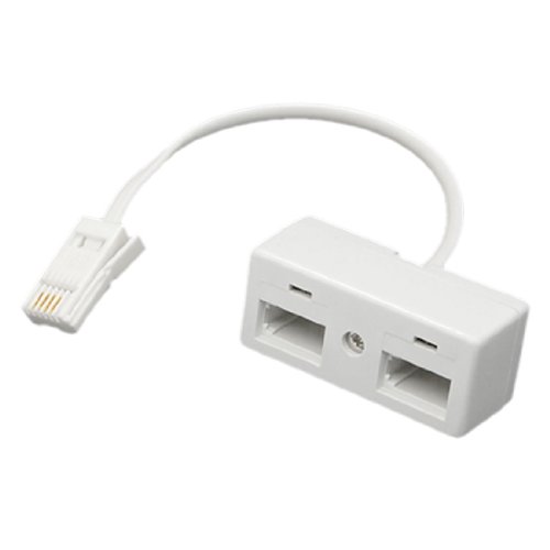 Sourcingmap - Adattatore splitter per telefono UK