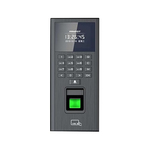 Horloge machine présence biométrique et système contrôle d'accès RFID 13.56Mhz