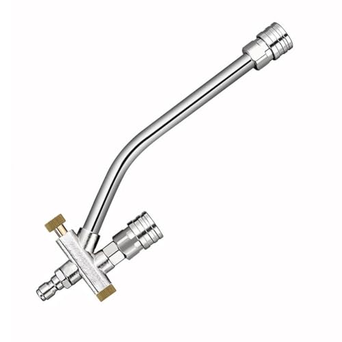 BlesConi Pistolet à mousse pour nettoyeur haute pression avec construction en acier inoxydable et laiton, réservoir de 1000 ml (bielle)