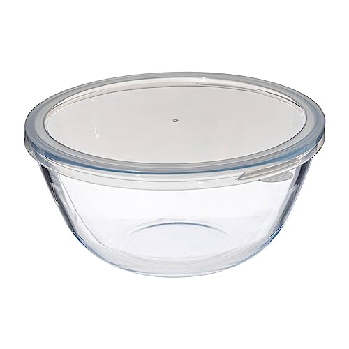 5five - bol à mixer 2,7l avec couvercle en verre