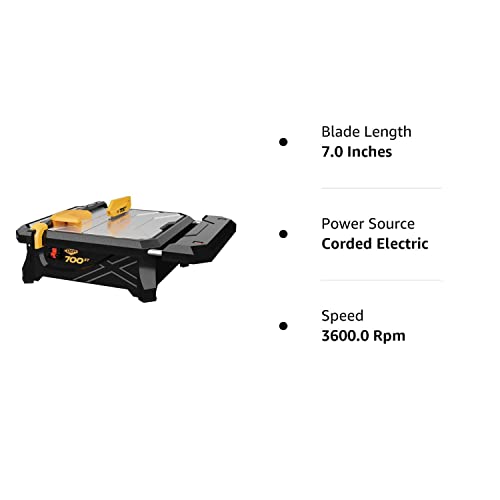 Qep 22700Q 700Xt 3/4 Hp Wet Tile Saw With 7 In. Blade And Table Extension #TOP7