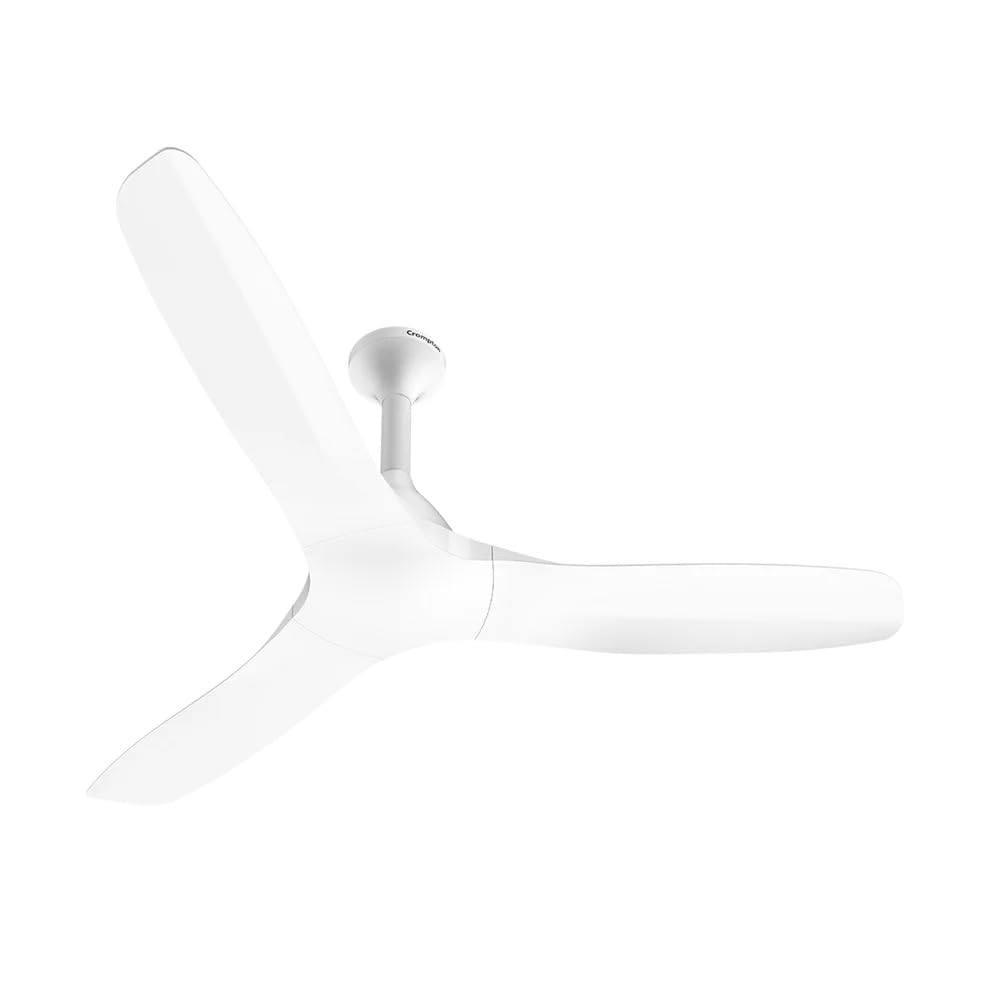 Crompton Silent Pro Fluido Wave 1 Star 1200 mm 3 Blade Ceiling Fan (2X Silent Operation | Snow White | Pack of 1)-image-4