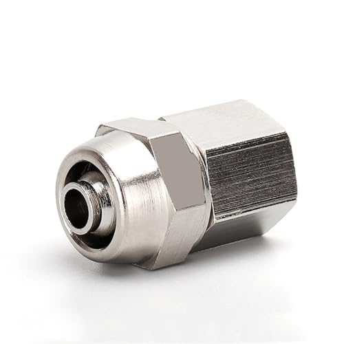 Conector rápido KPCF contra fugas neumáticas con rosca 1/2 hembra para tubo 6mm