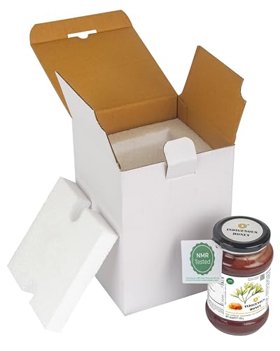 Image of INDIGENOUS HONEY Pure Rosewood Shisham Honey Raw Organic 17.64 oz Glass Jar | Natural Sweetener Unprocessed Unpasteurized Unheated Honey Pack of 1