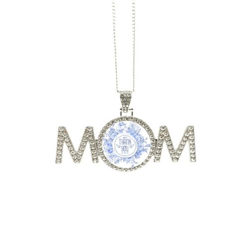 Collier roses bleues taille M pour déclarer votre amour à la fête des mères avec tendresse