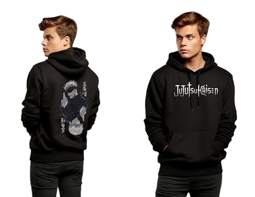 Image of Be Crazy Anime Printed Black Hoodie /Graphic Printed Hoodie /Hoodie for Men & Women /Warm Hoodie /Unisex Hoodie
