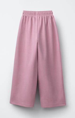 Image of Alan Jones Clothing Girls Wide Leg Palazzo Trousers | Cotton Blend Interlock Fabric | Side Pockets | Adjustable Inner Drawstring | Casual & Everyday Wear Pants
