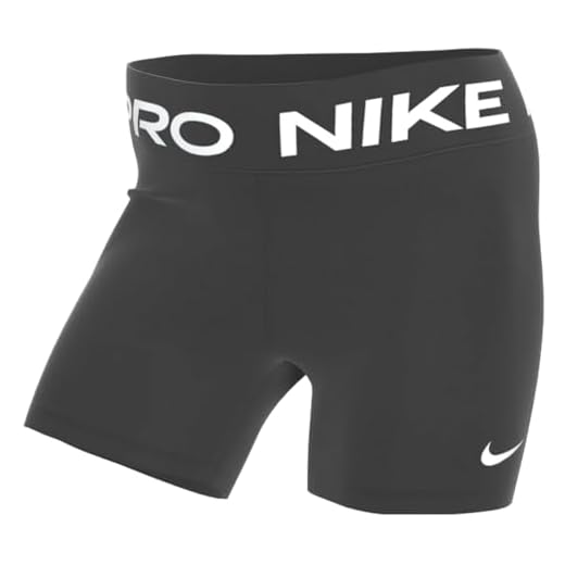 Nike W NP 365 Short 5in Pantalones Cortos, Black/(White), M Mujer