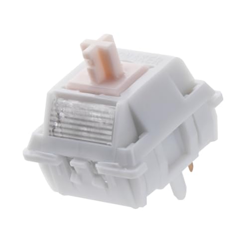 EPOMAKER Cream Marble 47gf Przełączniki do klawiatury do gier, przełącznik liniowy 35 szt., 5-pinowe, wstępnie smarowane przełączniki, kompatybilne z klawiaturą mechaniczną MX