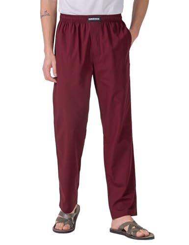 Image of DAMENSCH Relaxed Fit Premium Cotton Casual Style, Dual Pockets, Ultra light, Breathable, Anti-Bacterial, Stretchable, Soft Comfortable, Lounge Pyjamas For Men