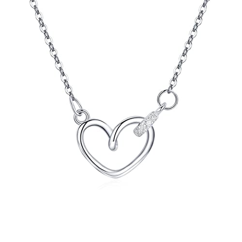 Pierre précieuse en zircon sterling et chaîne à maillons ovales en argent pour collier femme
