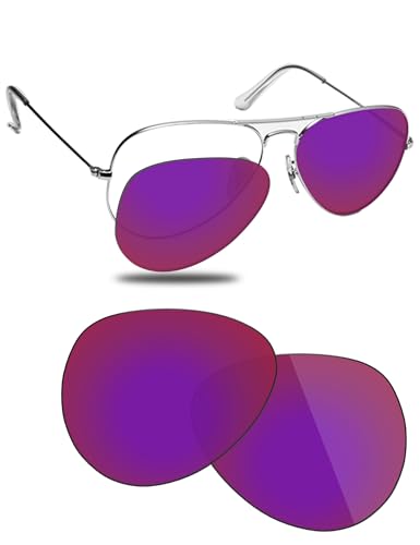 Verres polarisés de rechange pour lunettes de soleil RayBan Aviator RB3025