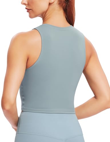 Image of Natural Feelings Nudi Sports Bras for Women Removable Padded Yoga Tank Tops Sleeveless Fitness Workout Crop Tops