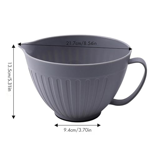 Tazón mezclador con pico para cocina gris miniatura 5