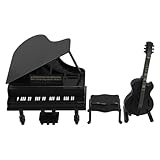 Aspect authentique : le piano à queue miniature et les autres instruments de musique pour maison de poupée sont conçus pour un rendu authentique, ajoutant une touche de réalisme à votre maison de poupée. guitares miniatures, guitares factices miniatures