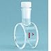 PerkinElmer B0631099 NIR Quartz Suprasil 300 Cylindrical Macro Cell Cuvette with PTFE Stopper, 10 mm Light Path, 28 mL Volume Capacity