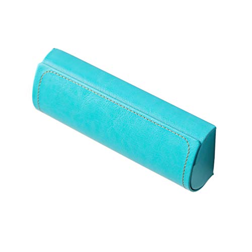 Estojo de óculos de couro da Artibetter para óculos de sol, estojo fino para mulheres e homens (azul