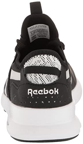 Reebok Women's Spark Run Casual Sneakers Black/White/Silver Metallic