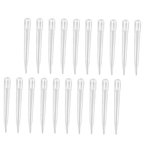 CIYODO 50pcs Suction Head Pipettor Tips for Laboratory Lab Micropipette Liquid Transfer Dropper Liquid Transfer Tip Clear Straws Liquid Pipettor Tips Experiment Plastic Transparent
