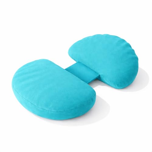 Image of H-Shaped Pregnancy Pillow for Women | Adjustable Butterfly Dual Wedge for Back, Belly & Hip Pain Relief | Ultra Soft Velvet Maternity Body Support Pillow | Washable, Travel Friendly | Firozi