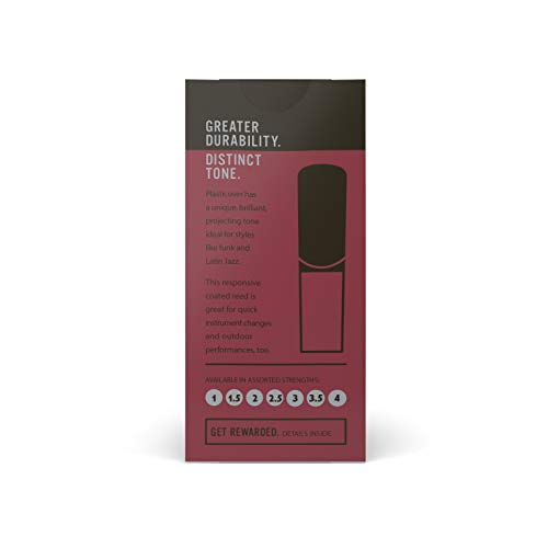 Anches Rico Plasticover alto de force 3.5 un son brillant et durable en pack de 5 - 5