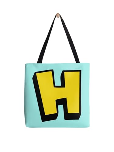 Sac fourre-tout à motif lettre H grand format et résistant pour gamer