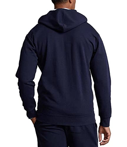 Polo Ralph Lauren Big&Tall Double Kint Full Zip-Front Hoody Sweatshirt Navy 3LT, 3X-Large Tall2