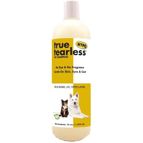 True Tearless® Dog and Cat Shampoo 16 oz. | Hypoallergenic and Extremely Mild | Cruelty-Free | Paraben-Free | Biodegradable and Non-Toxic | Made in The USA Cover