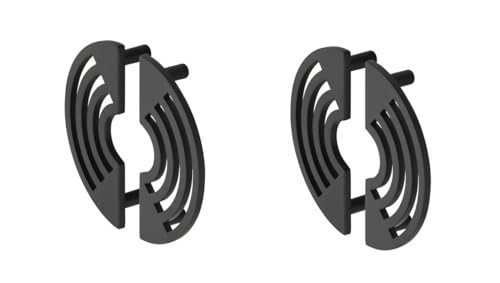 Image of COMPASS Stainless Steel Camila Cabinet Knobs, Drawer Pulls, Knobs for Dresser Drawers, Drawer Knobs Handle, Kitchen Knobs (Jet Black Finish) Pack of 4 pcs