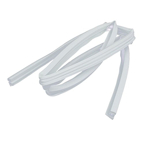 ELECTROPRIME 5Ft x 18mm x 16mm Silica Gel Refrigerator Door Gasket White ELECTROPRIME 5Ft x 18mm x 16mm Silica Gel Refrigerator Door Gasket White