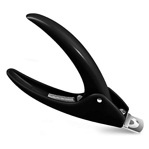Nail Tip Cutter,MORGLES Acrylic Nail Clippers Cutters for False Fake Gel Artificial Nails Tips Trimmer Professional Nail Art Manicure Tool,Black Cover