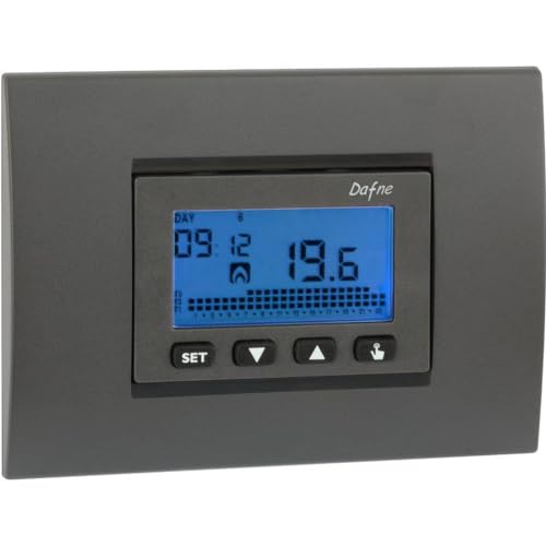 VEMER VN166500 DAFNE - Cronotermostato Digitale da Incasso, Programmazione Settimanale,...