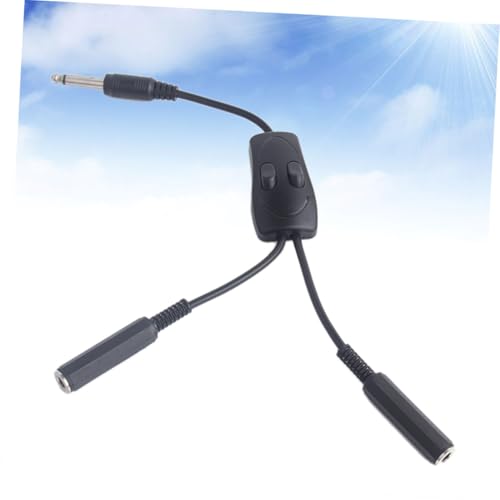 Adaptador de clips para cables duradero con interruptores dúplex y cable flexible negro 4