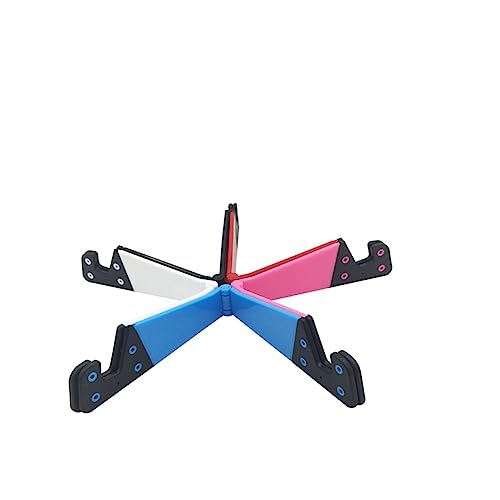 5pezzi Supporto Per Smartphone e Tablet Design v Pieghevole Porta Telefono Da Tavolo Colori Variabili Per Casa e Viaggi