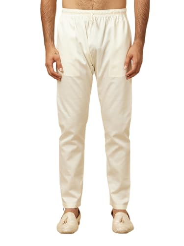Image of Manyavar Men's Solid Pencil Cut Pyjama (1pc)