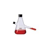 Wheaton Science Products 351054 Borosilicate Glass Nephelo Culture Flask Without Cleanout Port, 500 mL Capacity, 350 mL Volume, 14 mm x 130 mm Sidearm