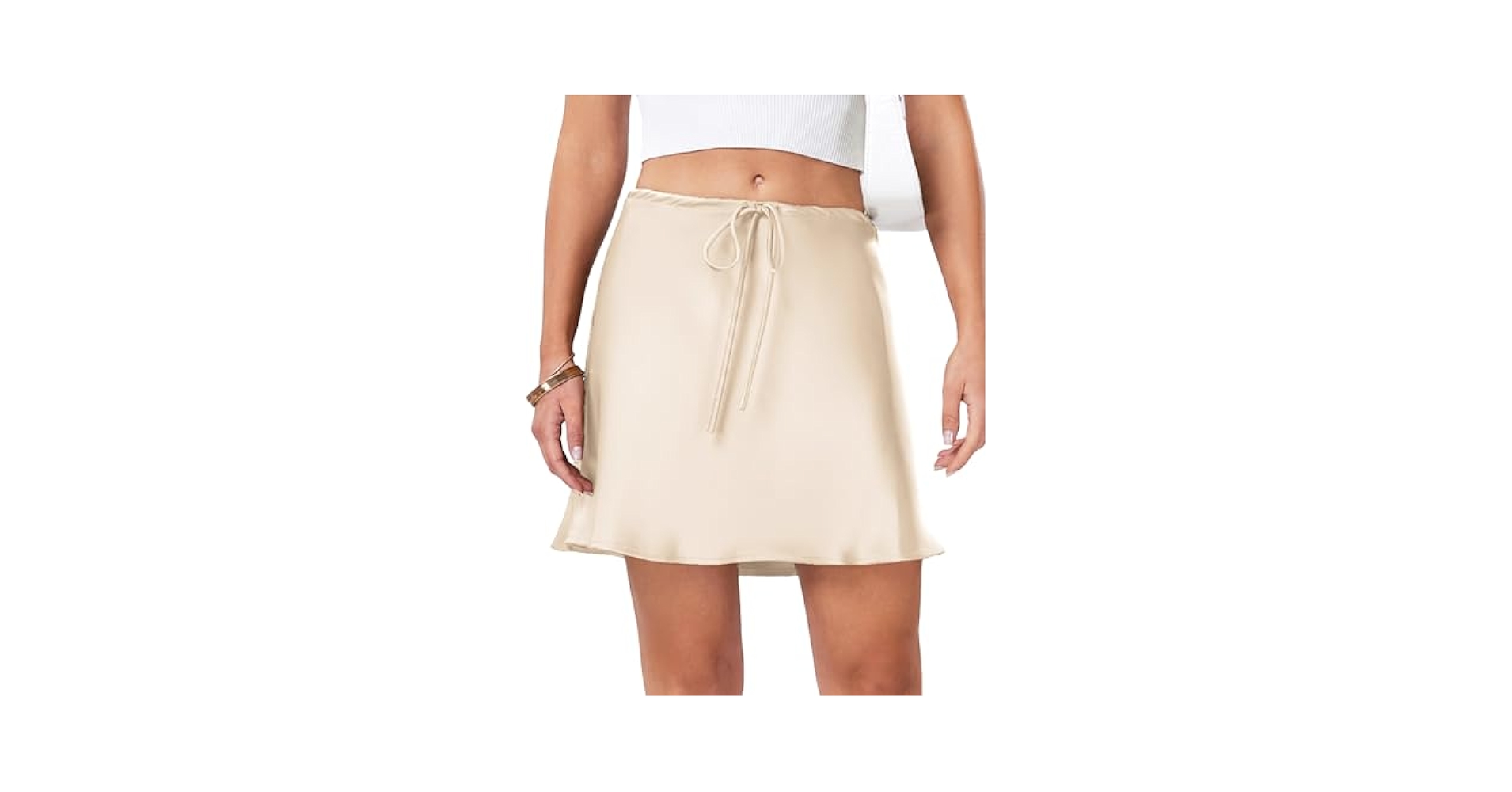 Silky velor mini skirt beige Sサイズ ANDMARY】Silky velor mini skirt