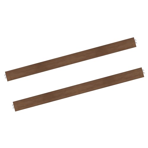 Image of Evolur Convertible Crib Wooden Full Size Bed Rail in Walnut