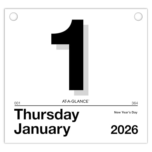AT-A-GLANCE Today Is Daily Wall Calendar Refill, 2026 (K45026)