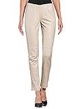 Idealer Kombipartner Alba Moda Lederhose aus super Softer Qualität Beige