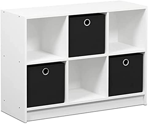 FURINNO Bookcases, Wood, French Oak Grey, one size