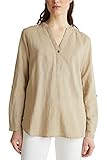 Bluse aus angenehmem Material ESPRIT Damen 030EE1F311 Bluse, 270/BEIGE, 36