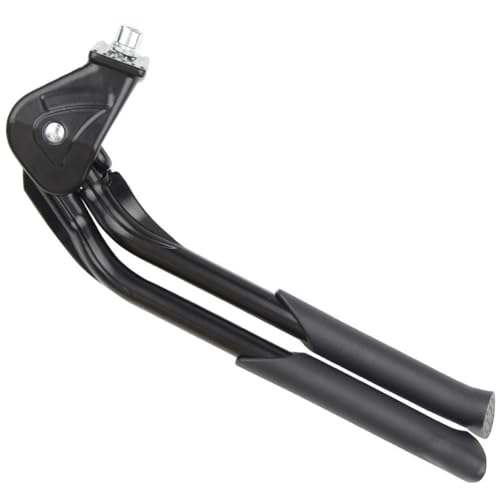 Béquille de vélo double centrale robuste en alliage pour repos stable