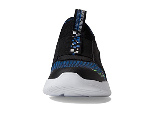 Skechers Kids Boys Ultra Flex 3.0-Triple Pointz Sneaker, Black/Blue/Lime,5.5 Big Kid - image 6