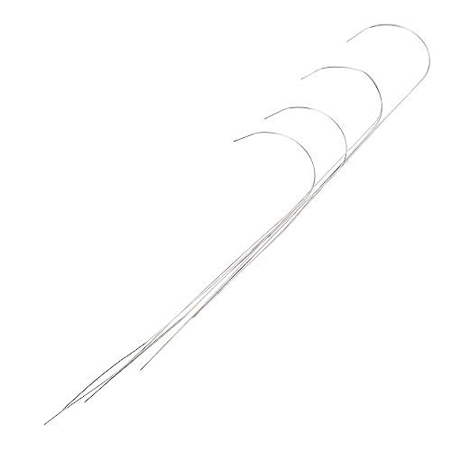 PERSELOSO Beaded Needles Bent Embroidery Needles 4pcs Beading Tools Jewelry Making Durable Practical