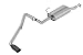 Borla 140802BC S-Type Cat-Back Exhaust System 2.5 in. Pipe 4 in. Tip Single Round Rolled Angle Cut Black Chrome Truck Side Exit T-304 Stainless Steel S-Type Cat-Back Exhaust System