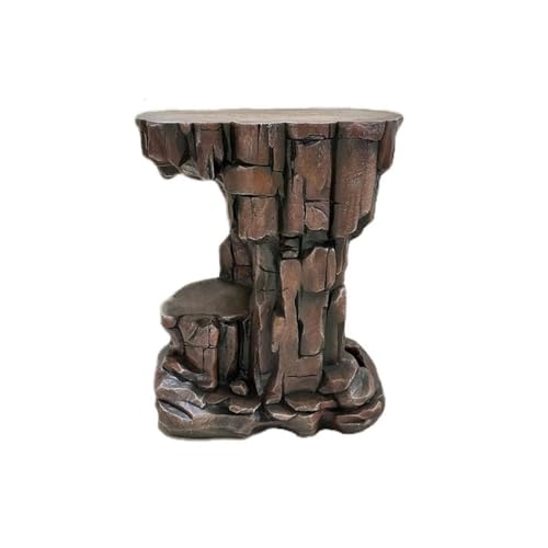 Support de plantes imitation roches socle stable pour pot de bonsaï