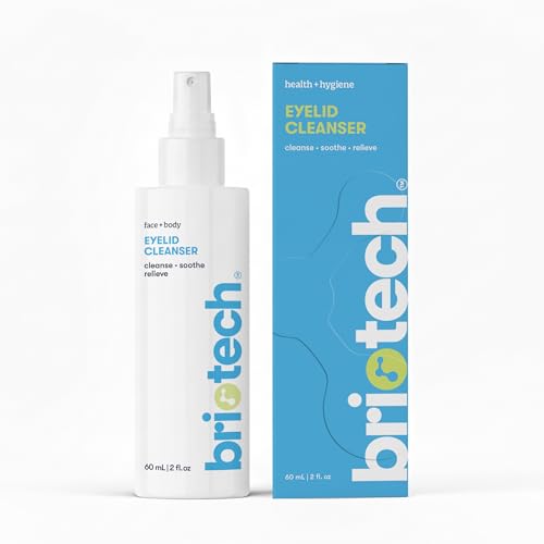 BRIOTECH Eyelid Cleanser, Hypochlorous Acid Spray, Lid & Eyelash Cleanser, Soothe Sensitivities,...