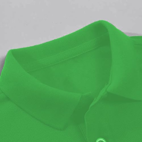 Boys Pol𝐨 Shirts for Teen Half Button Lapel Neck Short Sleeve Plain School Uniform Comfort Casual Pullover Shirts4